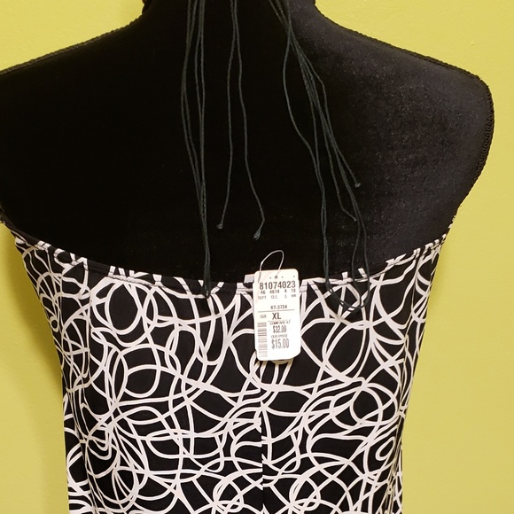 M.K.M Designs, Halter Top, X-Large, Black & White - Picture 3 of 3